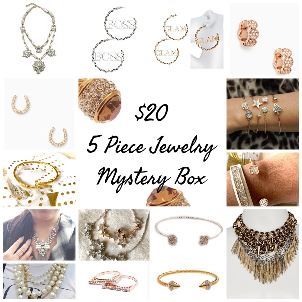 •$20• 5 Piece Jewelry Mystery Box